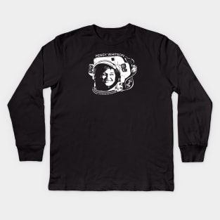 Women in Space: Peggy Whitson Kids Long Sleeve T-Shirt